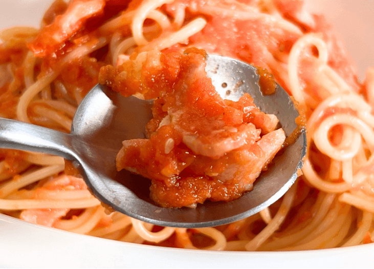 タモリさん「スパゲティトマトソース」のレシピ