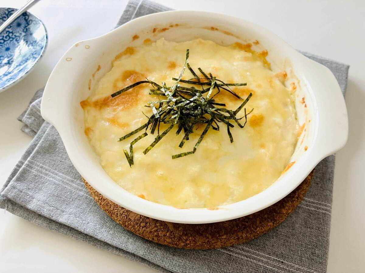 豆腐と長芋の和風グラタン
