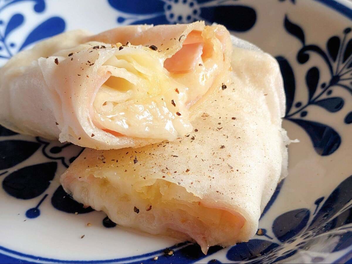 つばめ⌇市販のタレ活用レシピさん「春巻きブリトー」