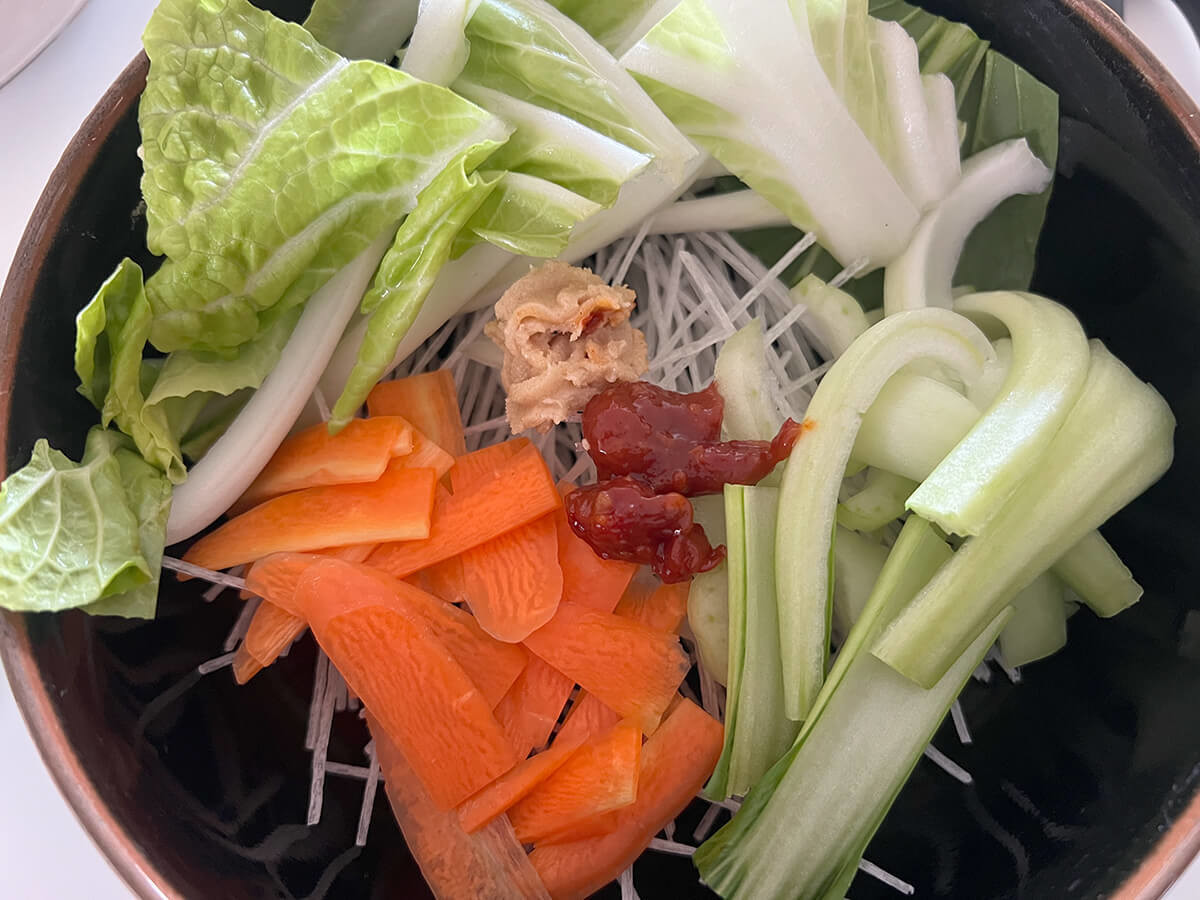 ZIP!で紹介「豆乳春雨担々麺」