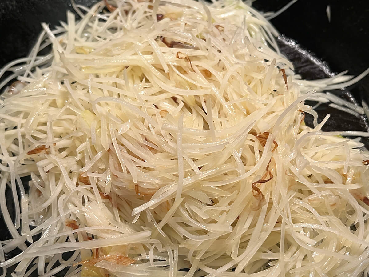じゃがいものシャキシャキ中華炒め