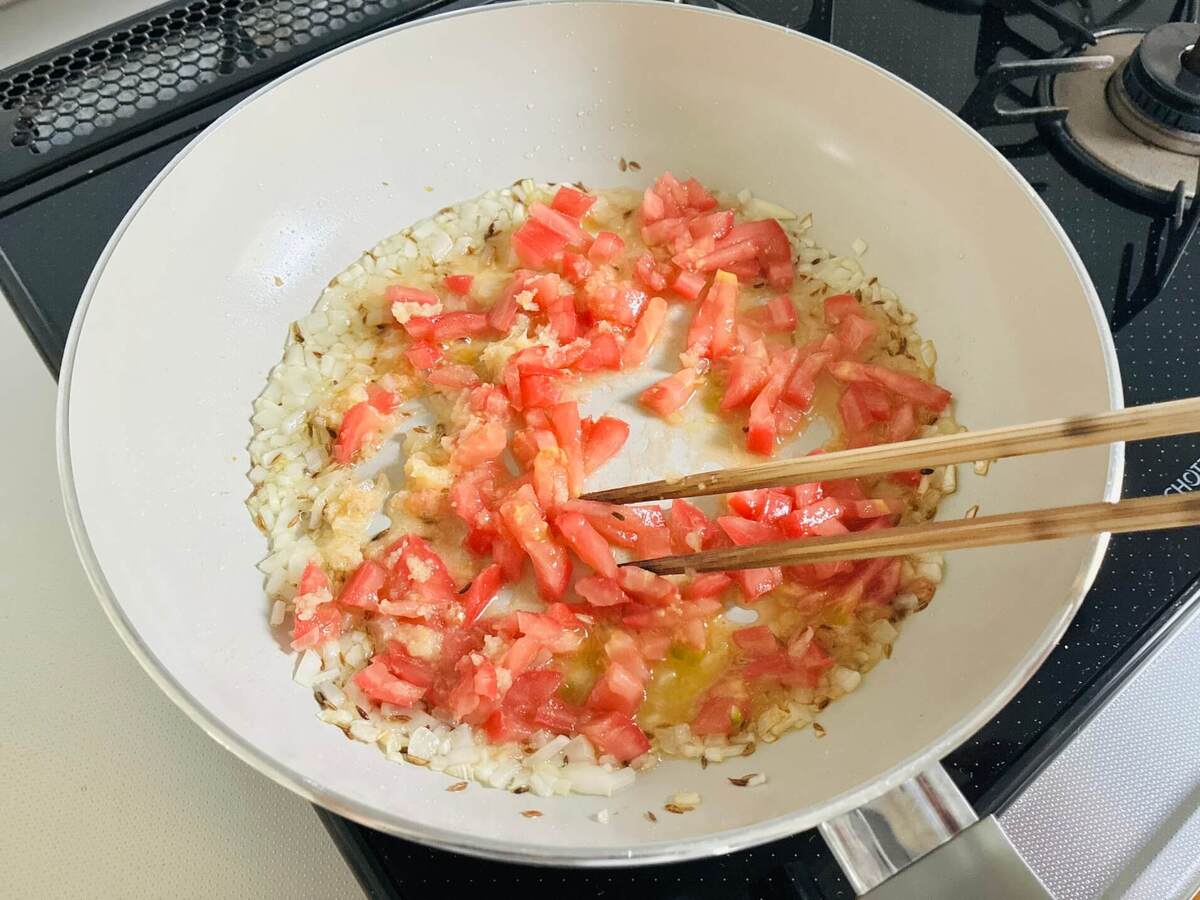 さば缶の簡単ビリヤニ