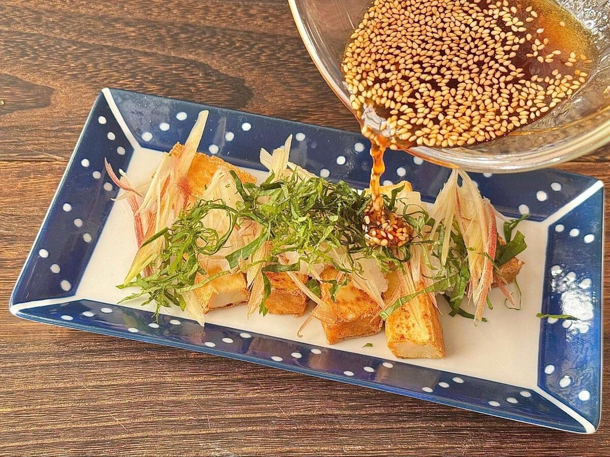 「厚揚げ焼きのみぞれがけ」