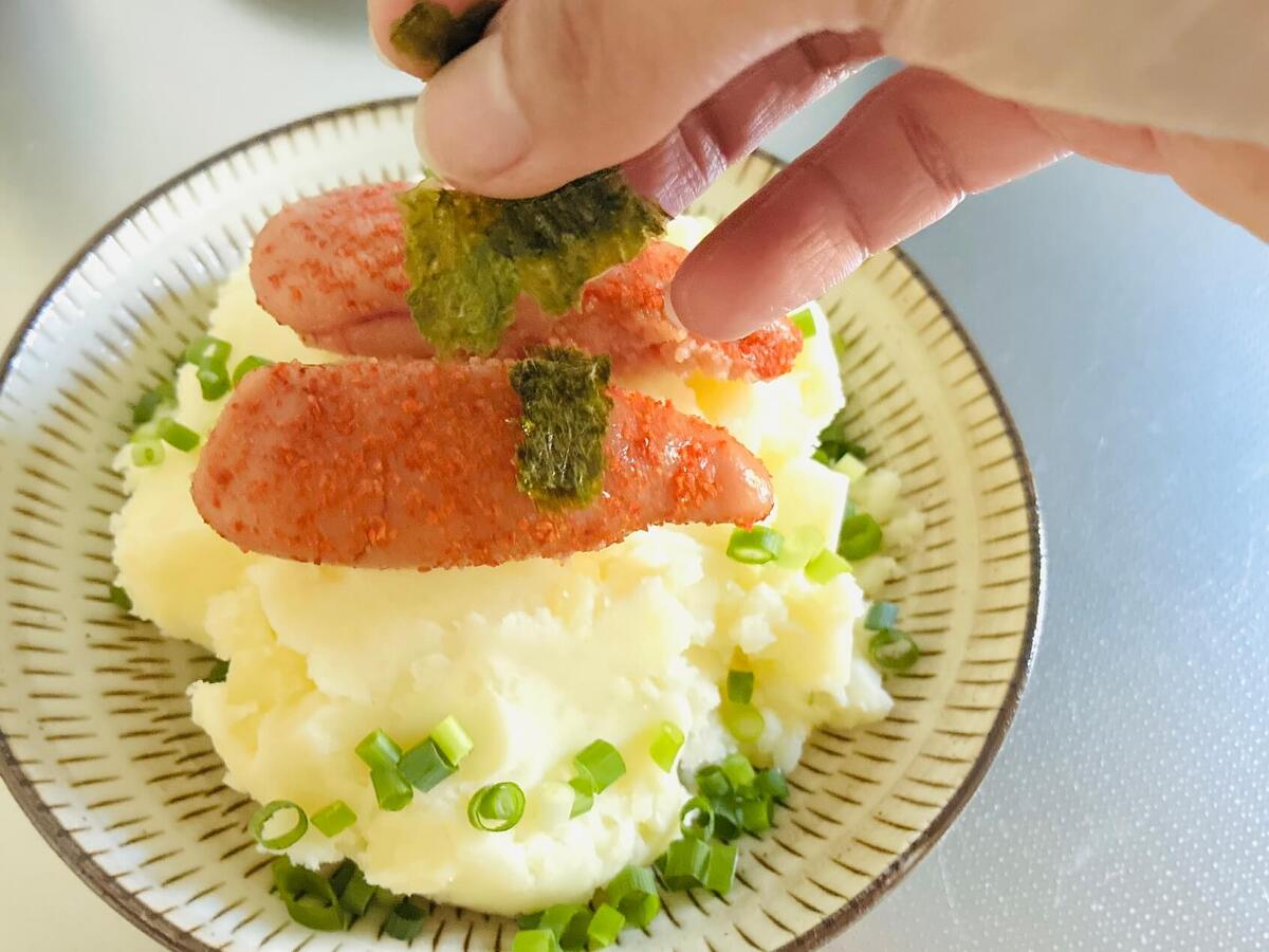 あぶり明太子のポテサラ