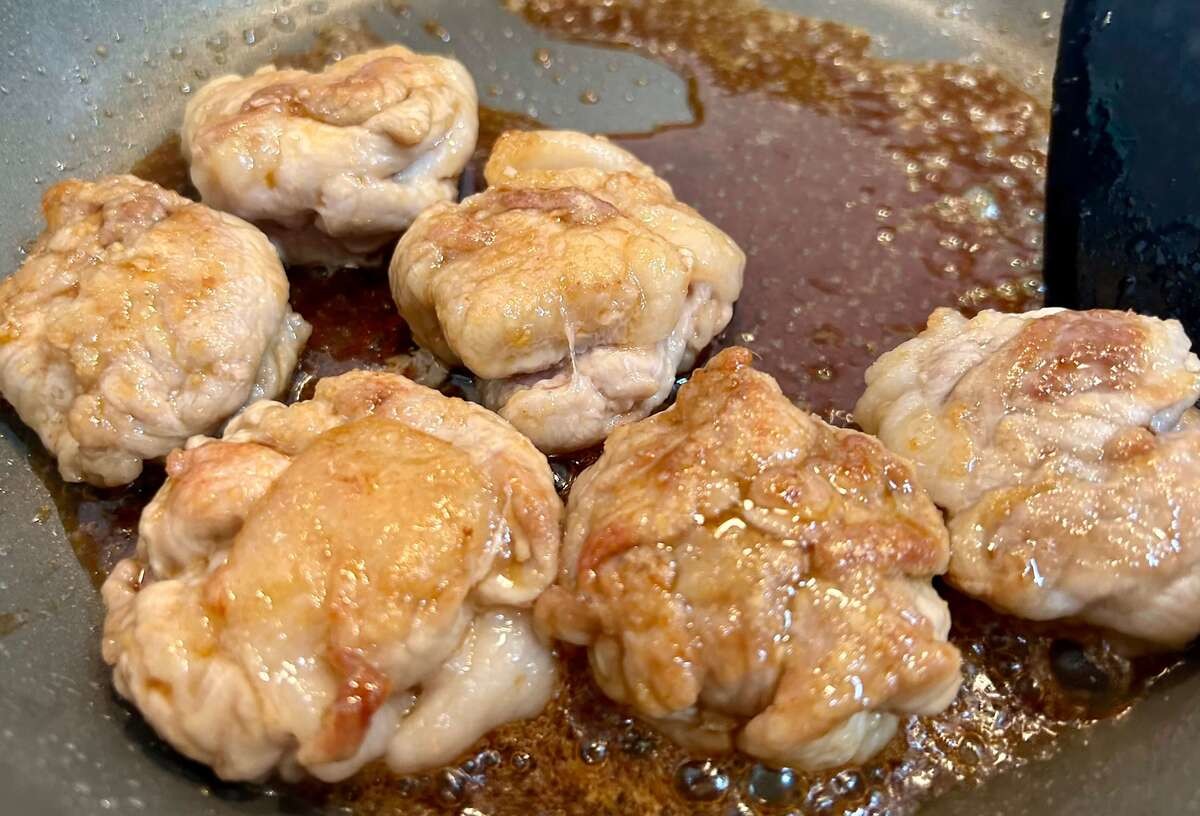 豚こまの照り焼きステーキ風