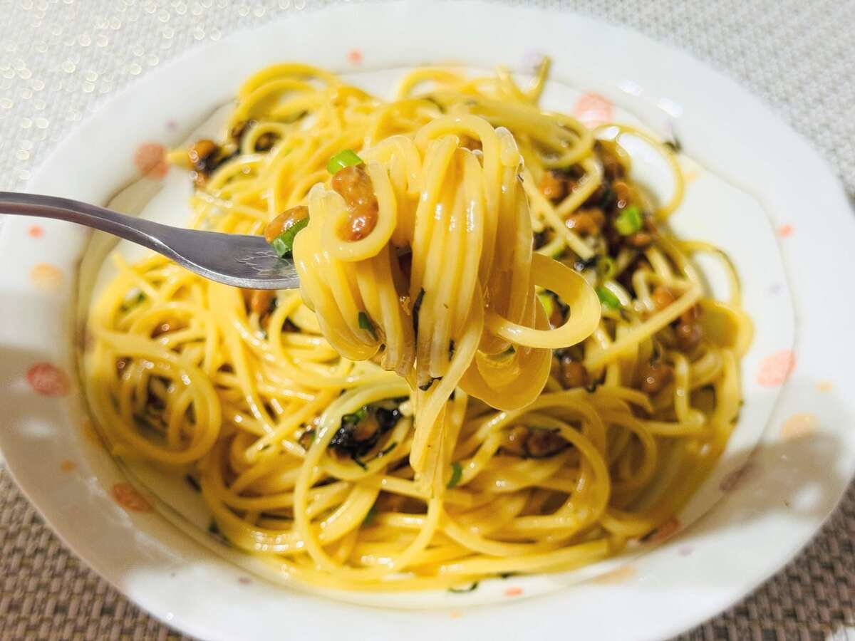 納豆パスタ
