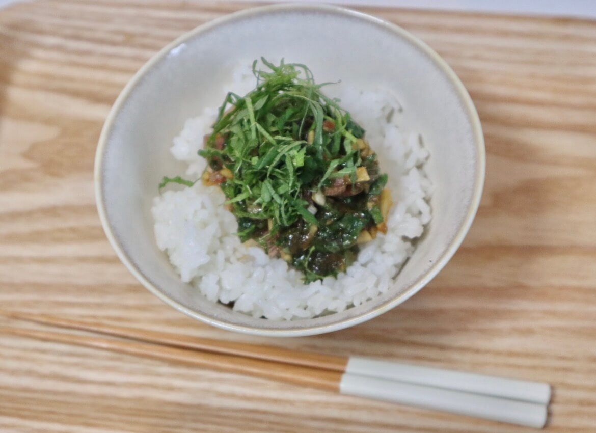 大葉と薬味の米油漬け