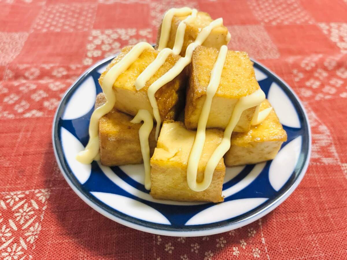 厚揚げのマヨポン焼き