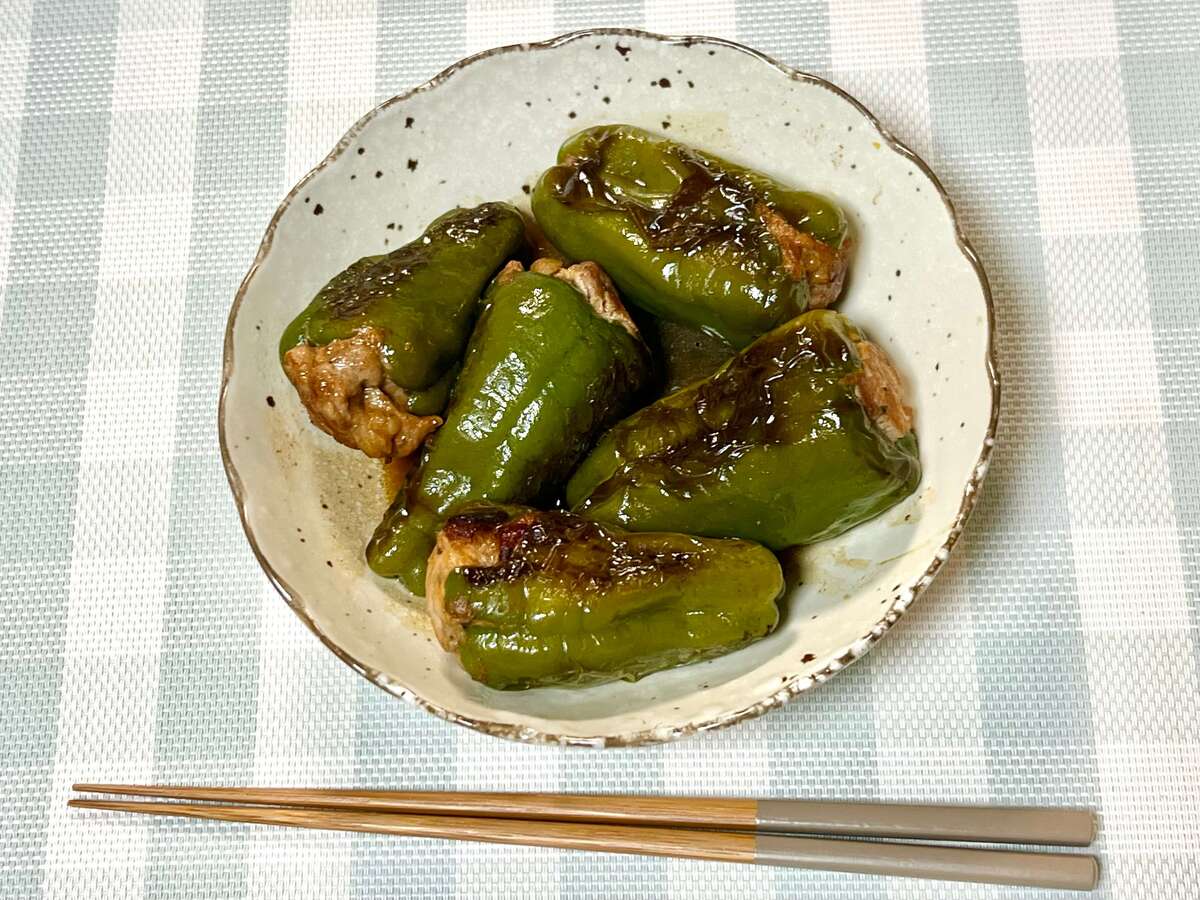 シン・ピーマンの肉詰め