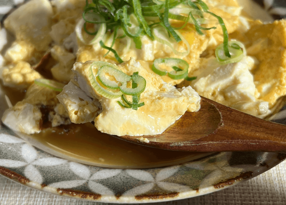 「卵と豆腐のふわふわ中華風」