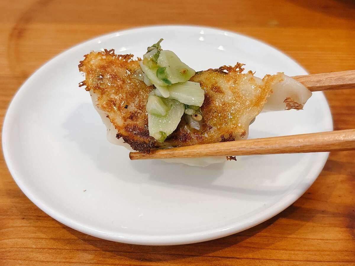 青いにんにく辣油 青唐辛子