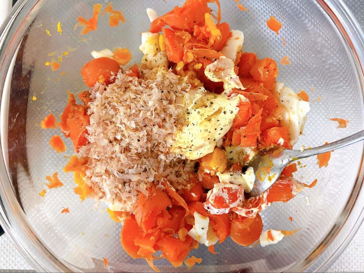 まりこさん「まるごとにんたまサラダ」