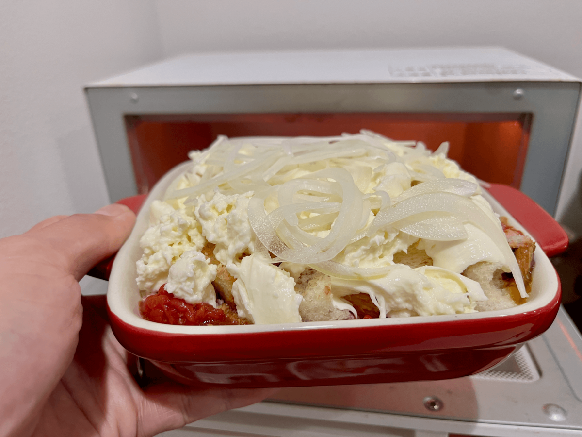 和田明日香さん「缶詰パングラタン」のレシピ