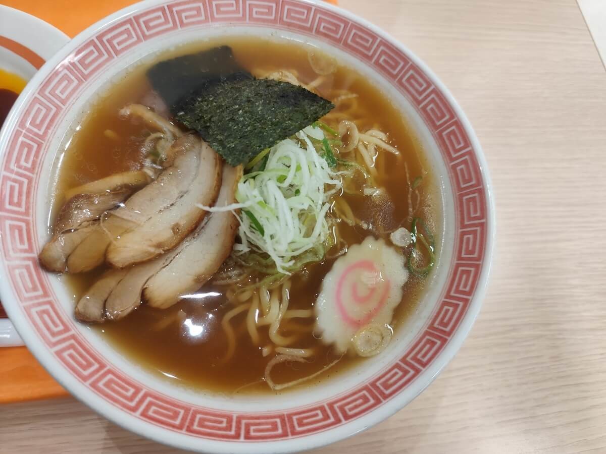 幸楽苑の「中華そば 餃子セット」