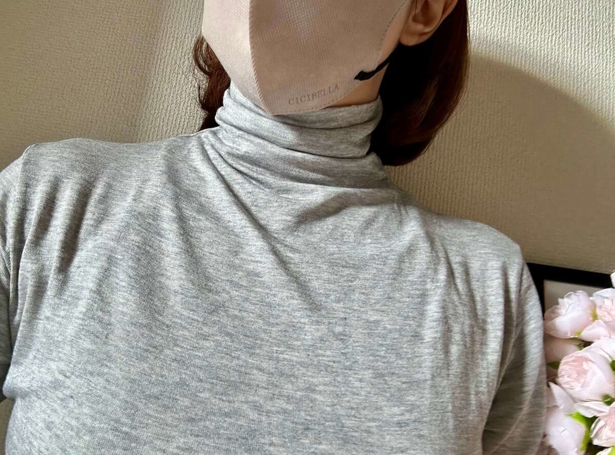 極暖ヒートテックカシミヤブレンドタートルネックT