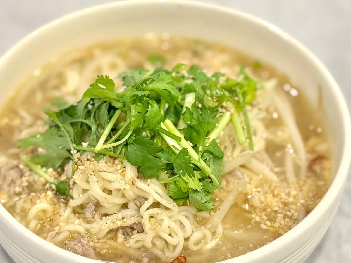 タイの台所さん「サッポロ一番塩らーめん タイ風アレンジ」