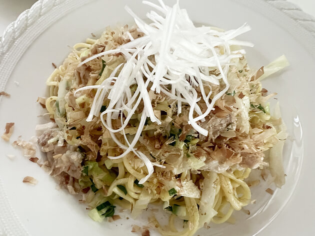 和田明日香さん「出汁を効かせた焼きそば」のレシピ