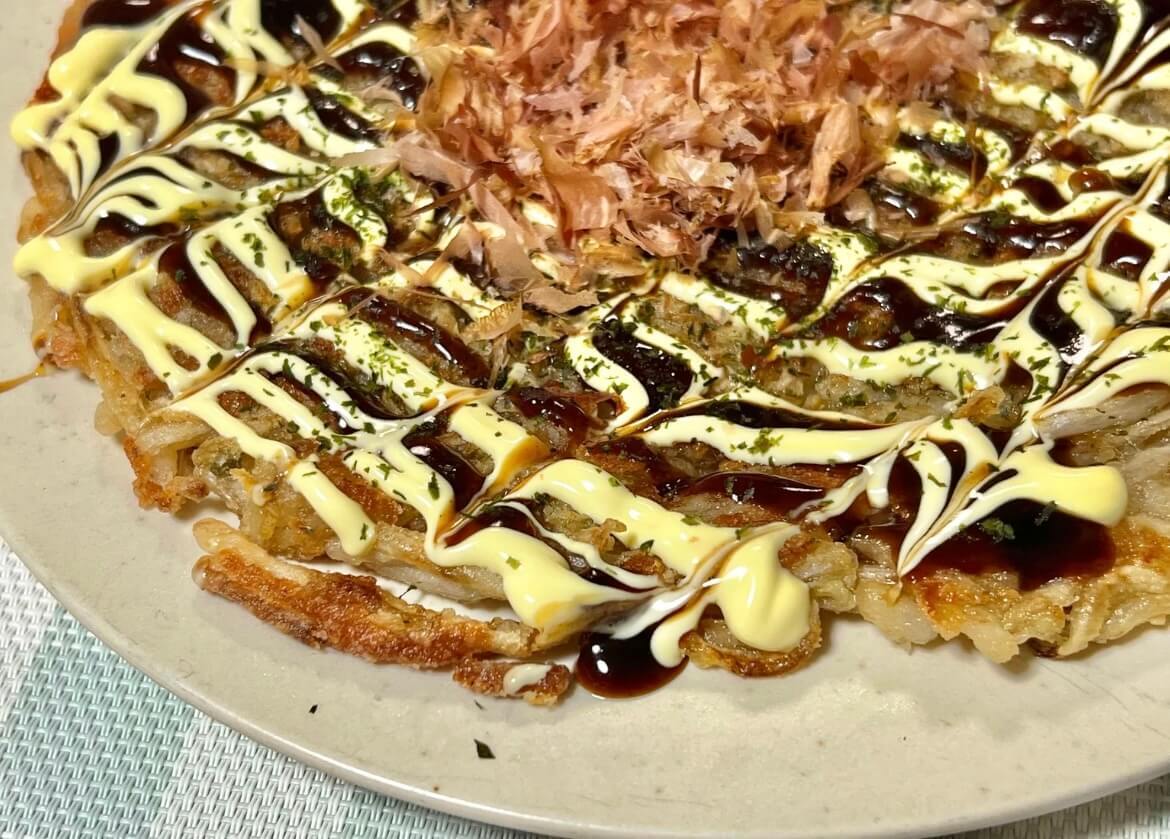 「カリカリもやチーお好み焼き」