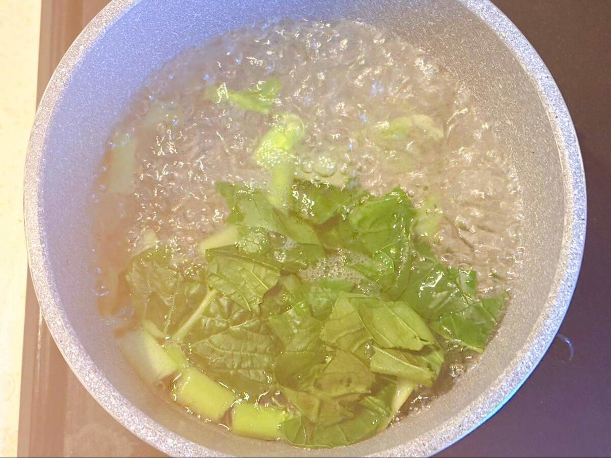 相葉マナブ「小松菜トースト」