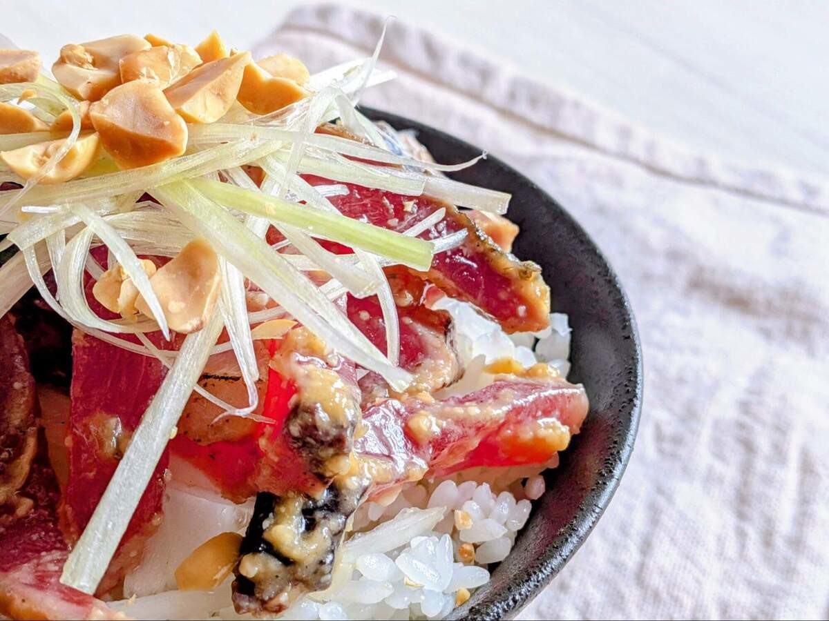 三宅隆二さん「かつおのたたき丼」のレシピ