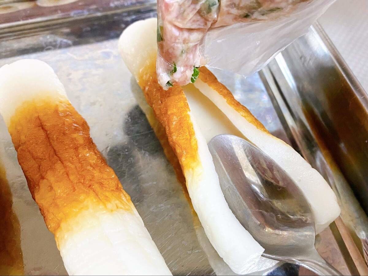 ミツカン公式「包まない!ちくわ餃子」のレシピ