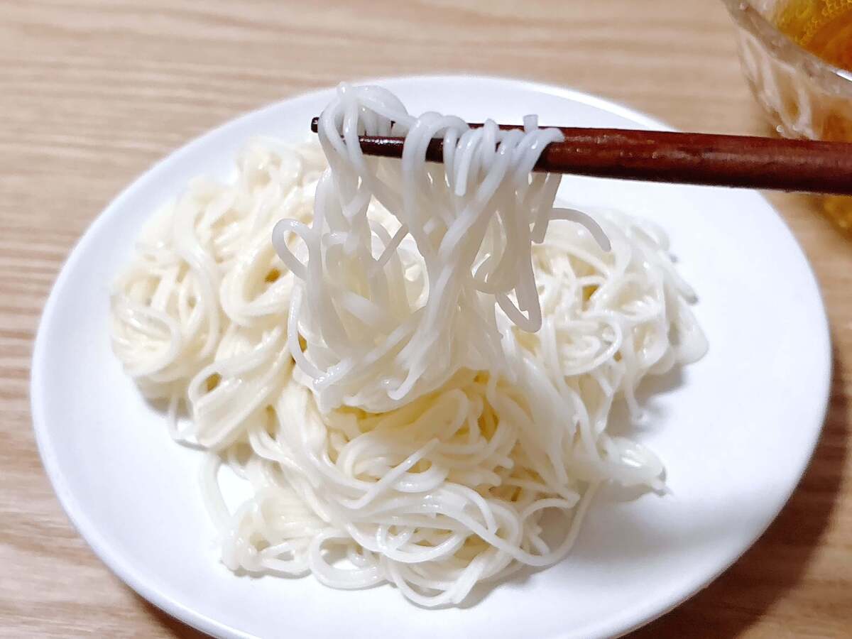 電子レンジ「茹でないそうめん」