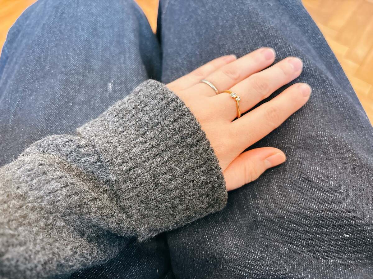 スフレヤーンニットアームウォーマー