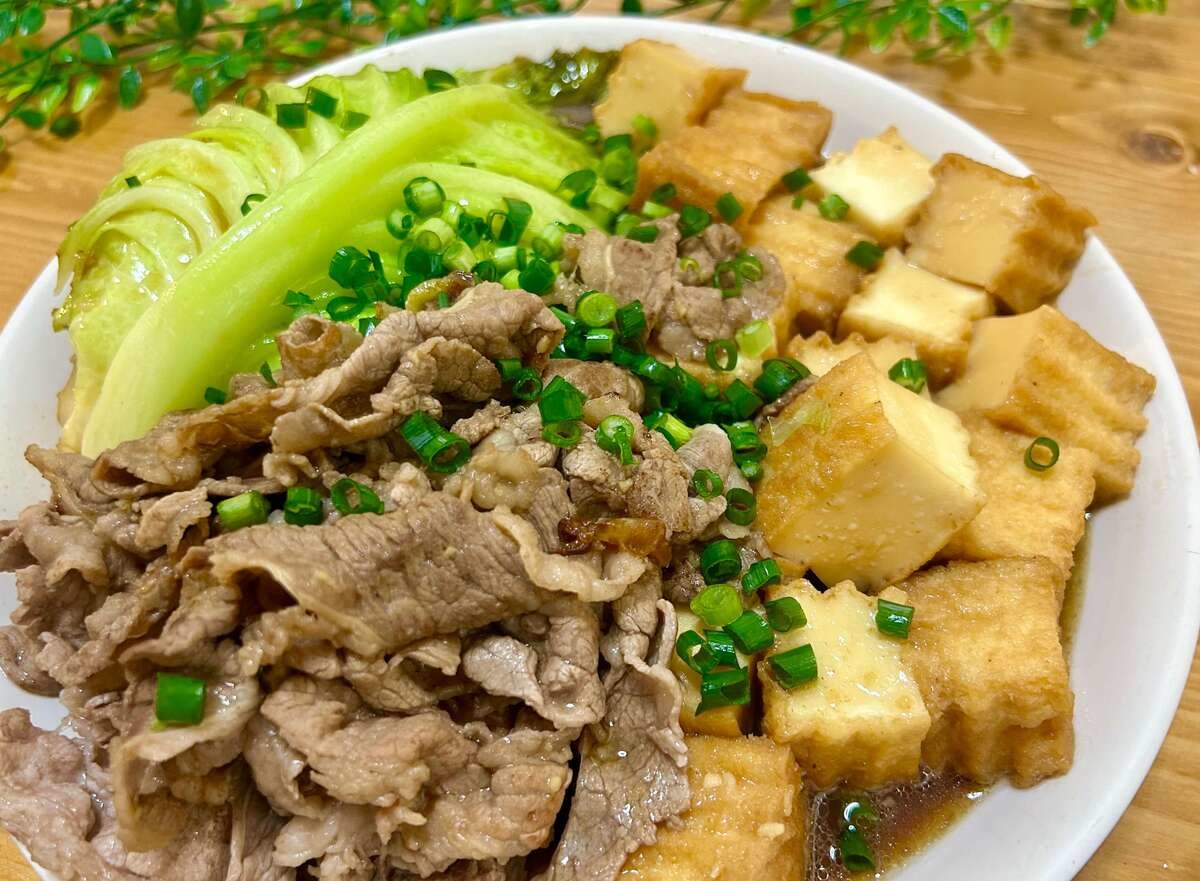 キャベツ丸ごと甘辛牛すき