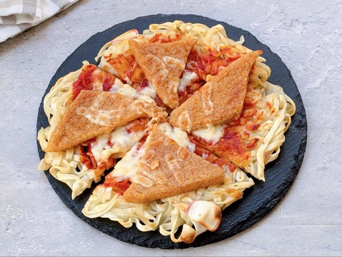 ノンストップ！「どん兵衛ピザ」のレシピ