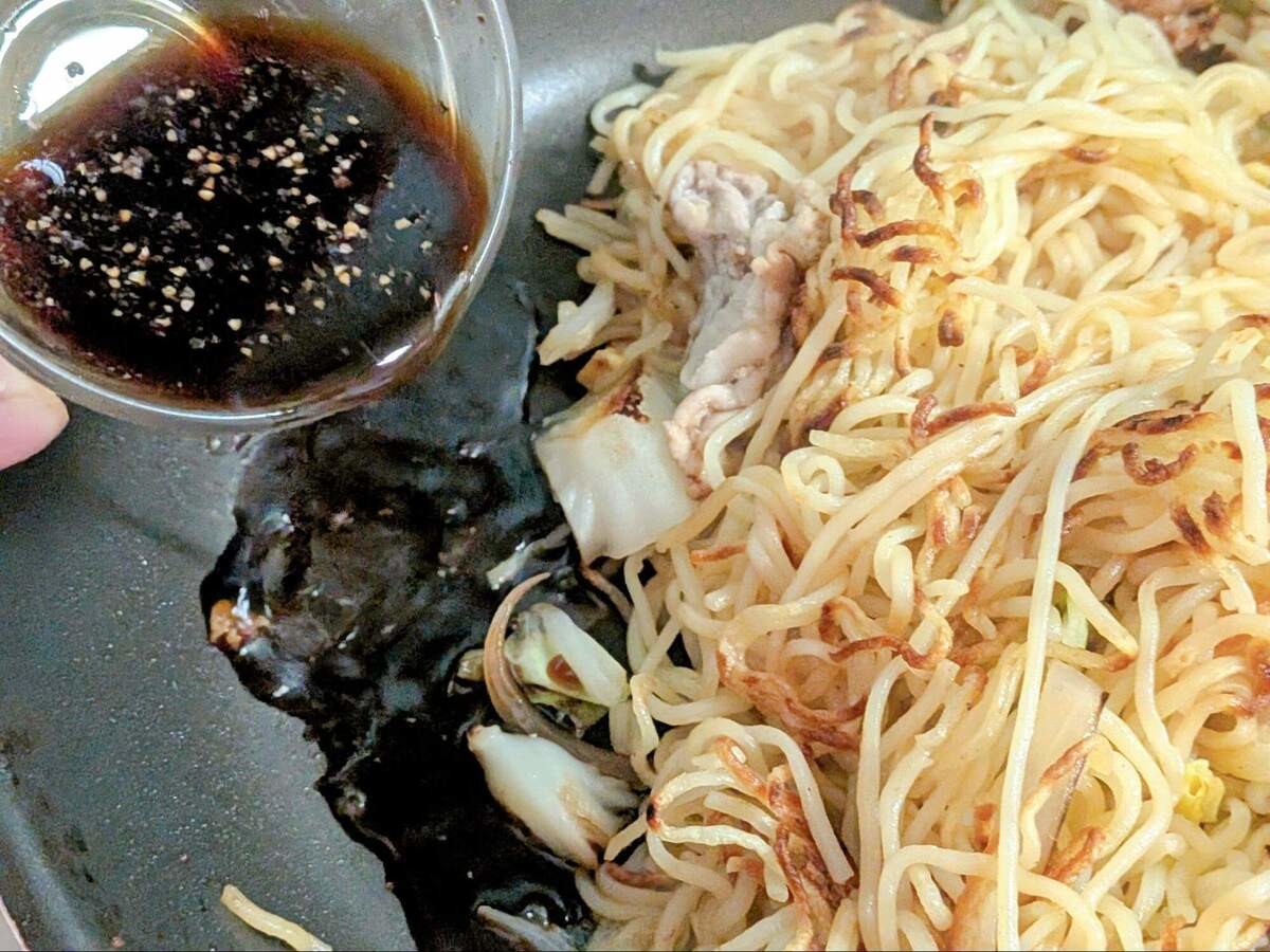 ソース＆しょうゆ焼きそば