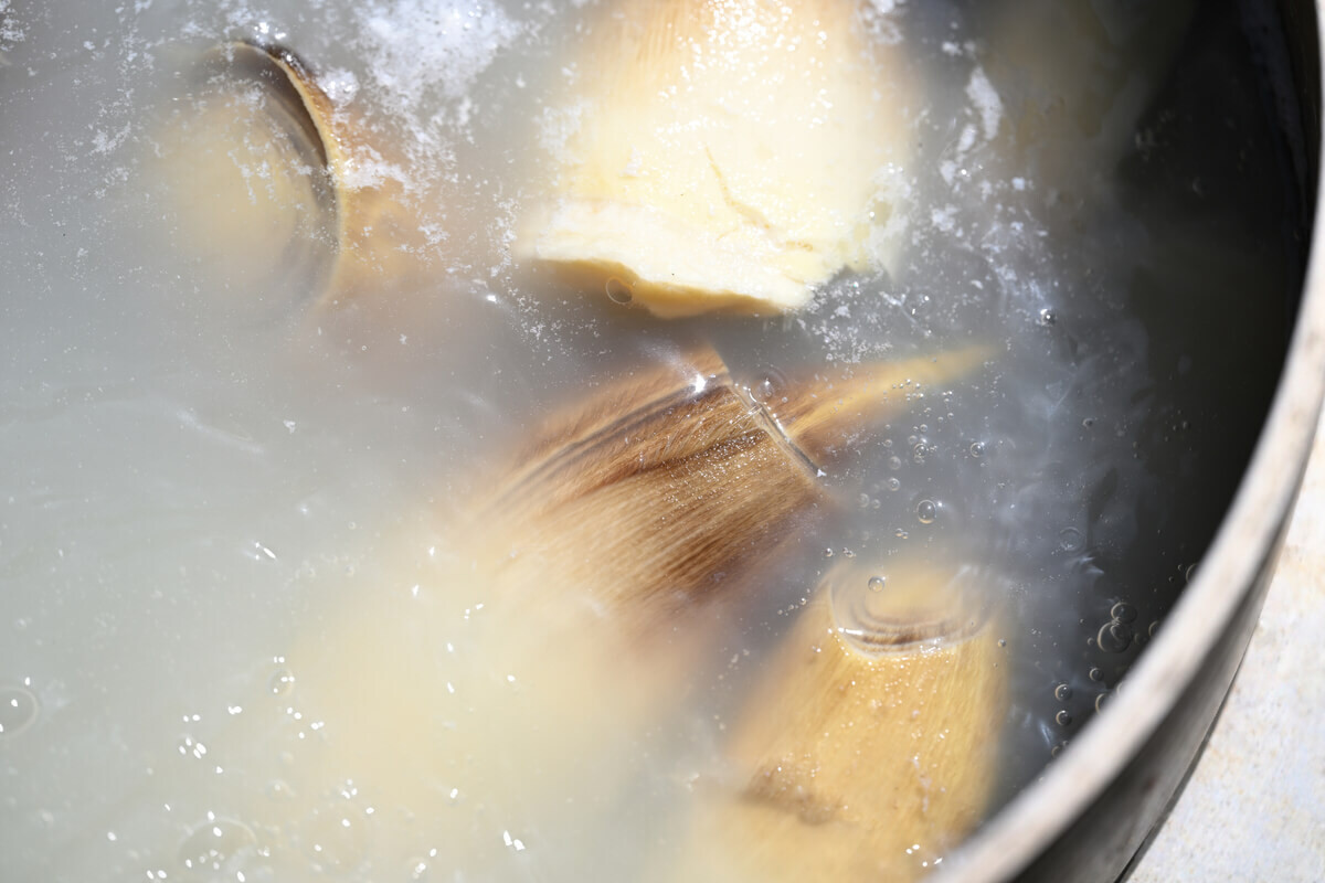 お願い！たけのこのアク抜き