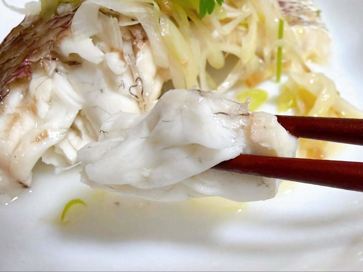 ほりえさわこさん「白身魚の香り蒸し」