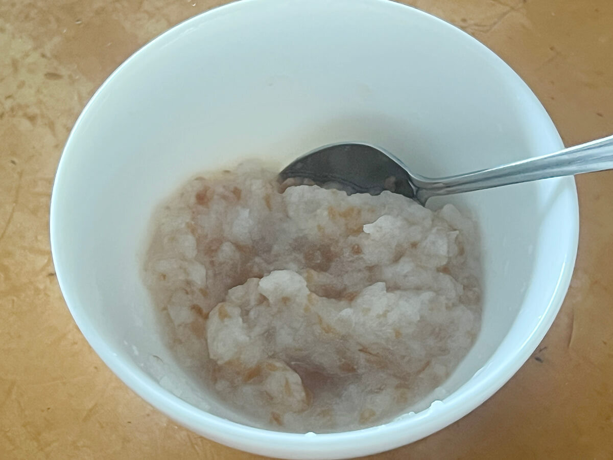 厚揚げピーマン炒め 梅おろしのせ