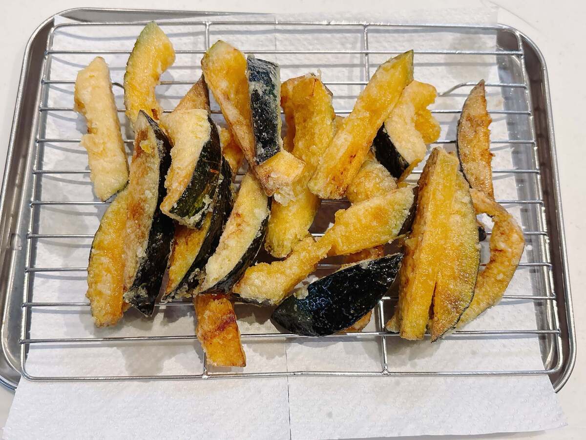 まりこさん「フライドかぼちゃ」