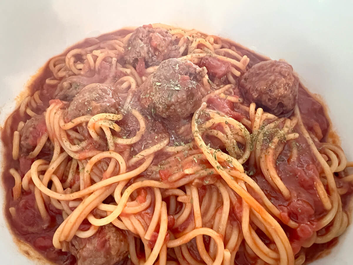 フライパン1つで!アニメみたいなミートボールスパゲッティ