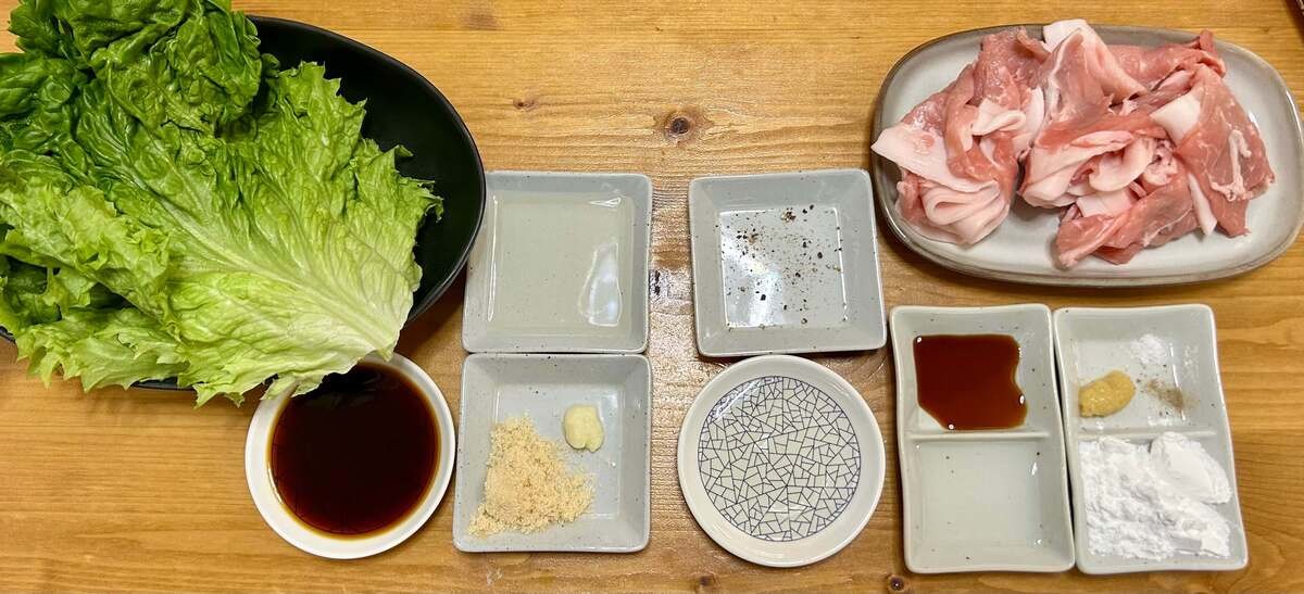 豚こまの照り焼きステーキ風