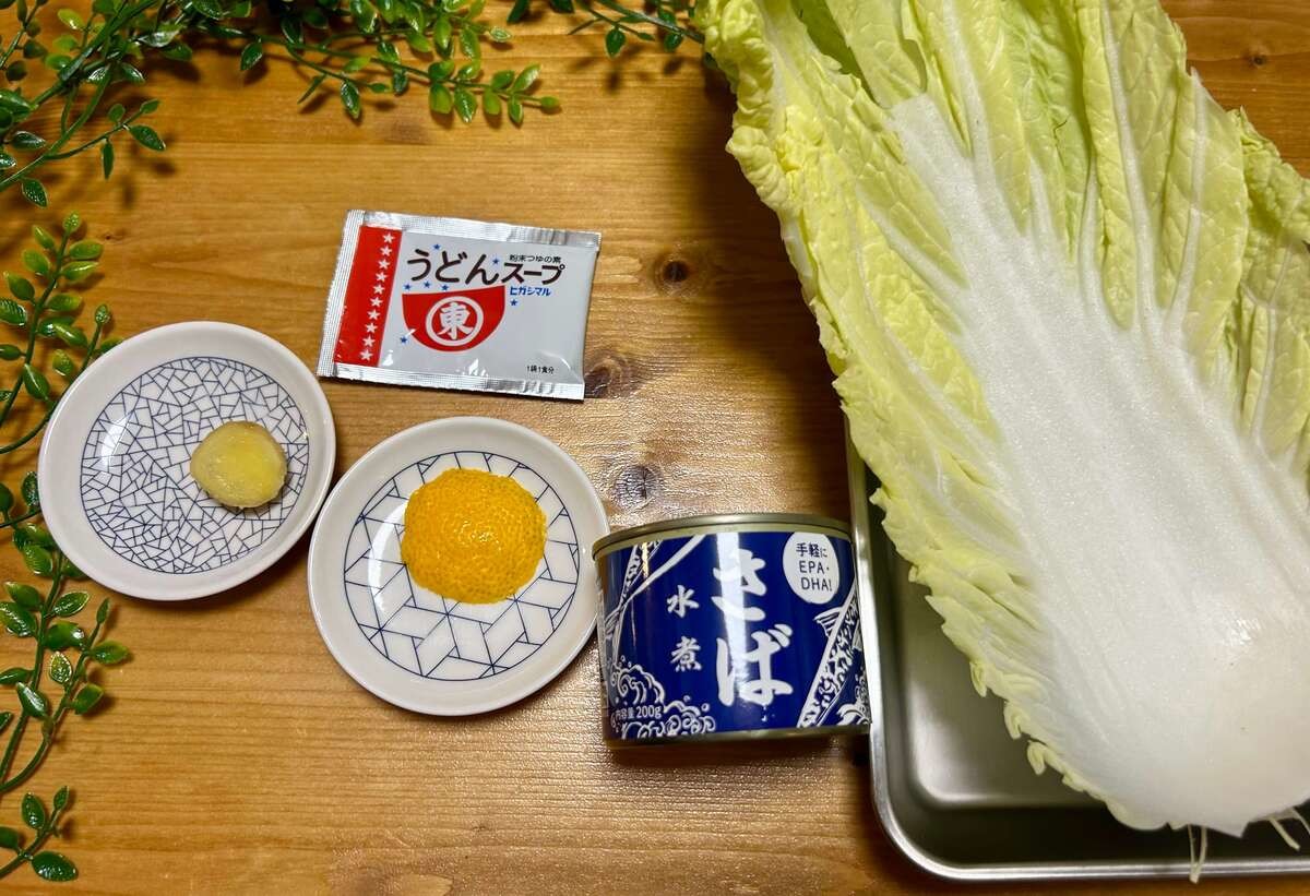 ヒガシマル醤油公式「白菜とさば缶のサラダ」