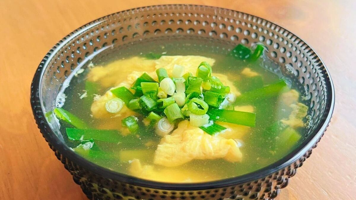 簡単ニラたまスープ