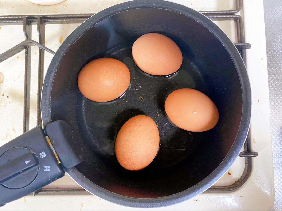 農林水産省「時短！ゆで卵を茹でずに作る方法」