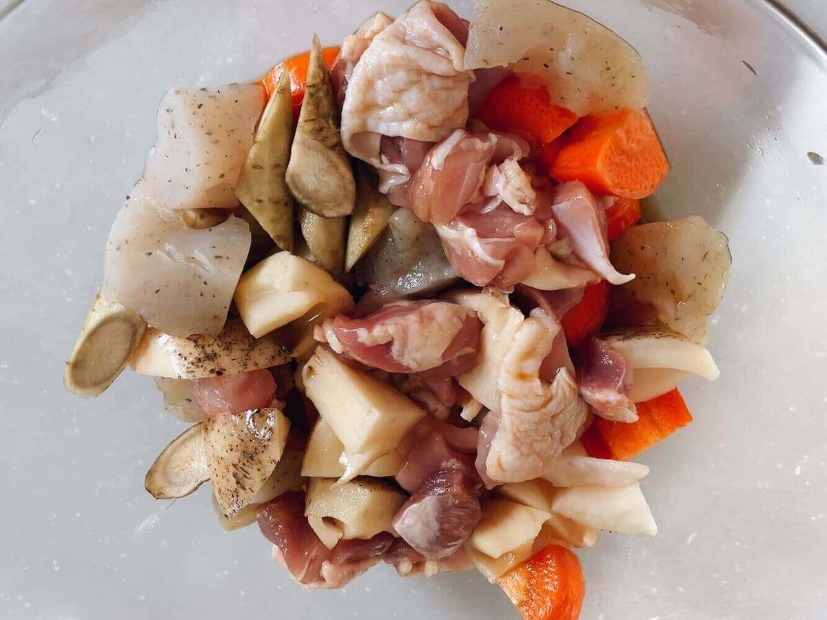 キッコーマン「レンジで簡単！筑前煮」のレシピ