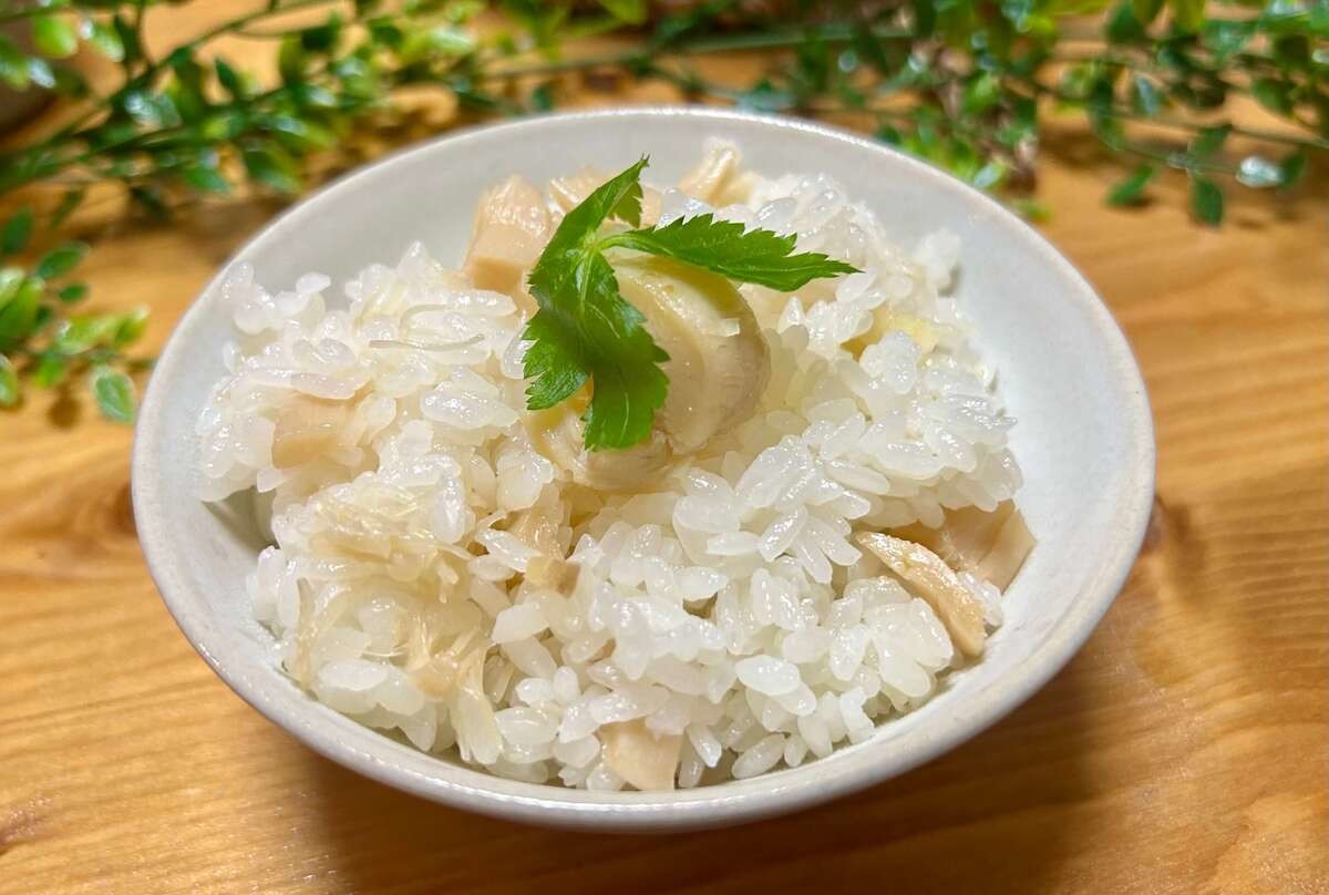 村野明子さん「ホタテの炊き込みごはん」