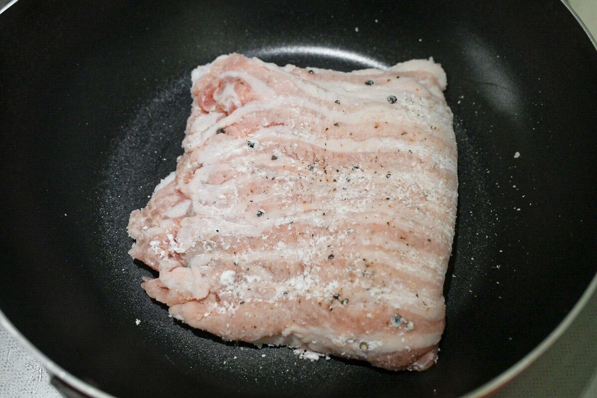 豚バラ肉の大葉チーズ