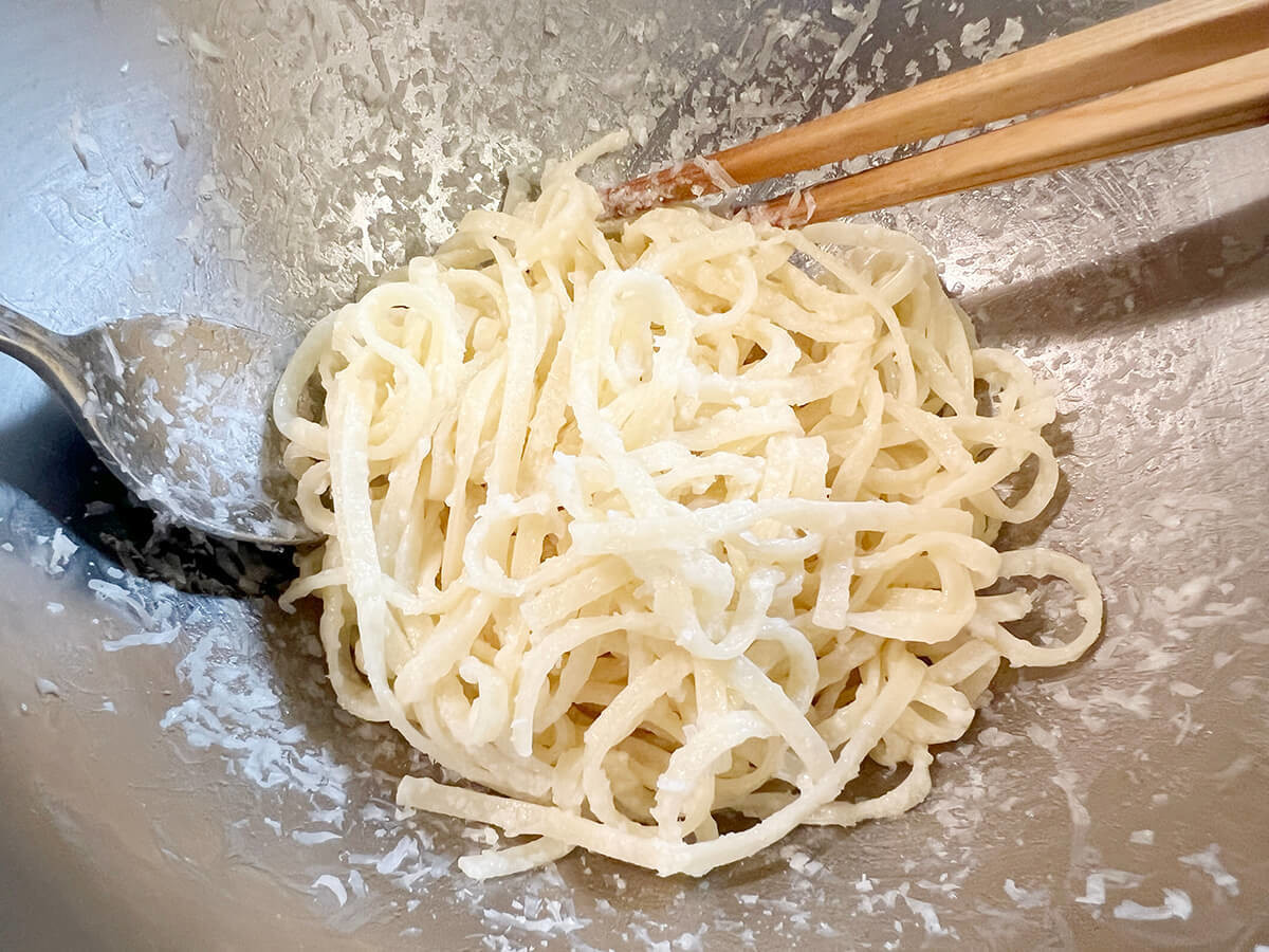 ベリッシモさん「バターチーズパスタ」