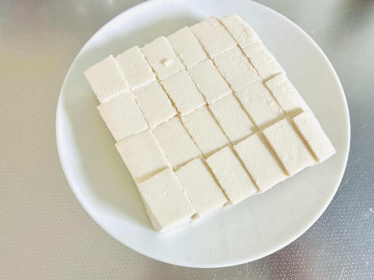 木綿豆腐のペペロンチーノ