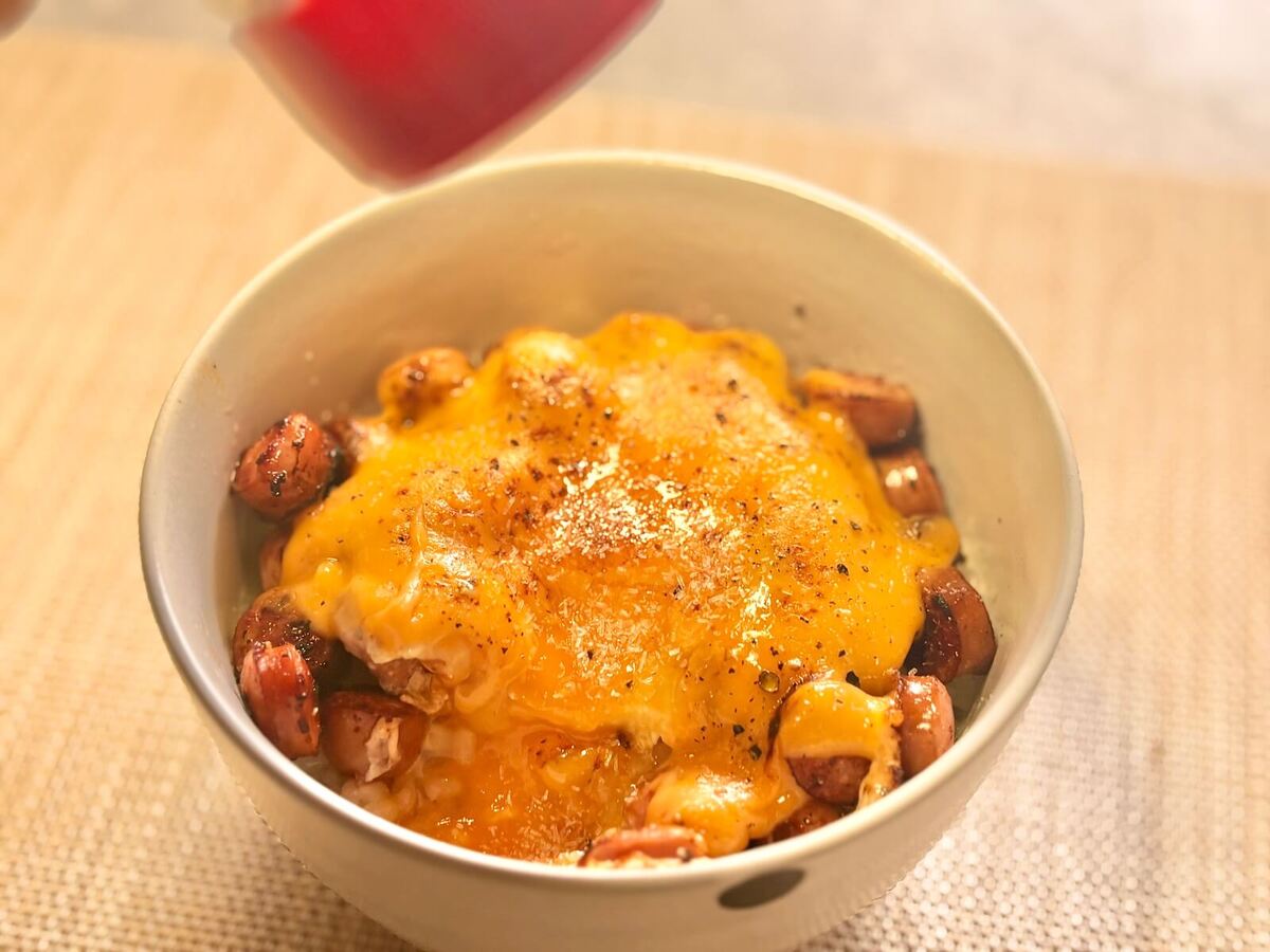「悪魔のチーズ丼」
