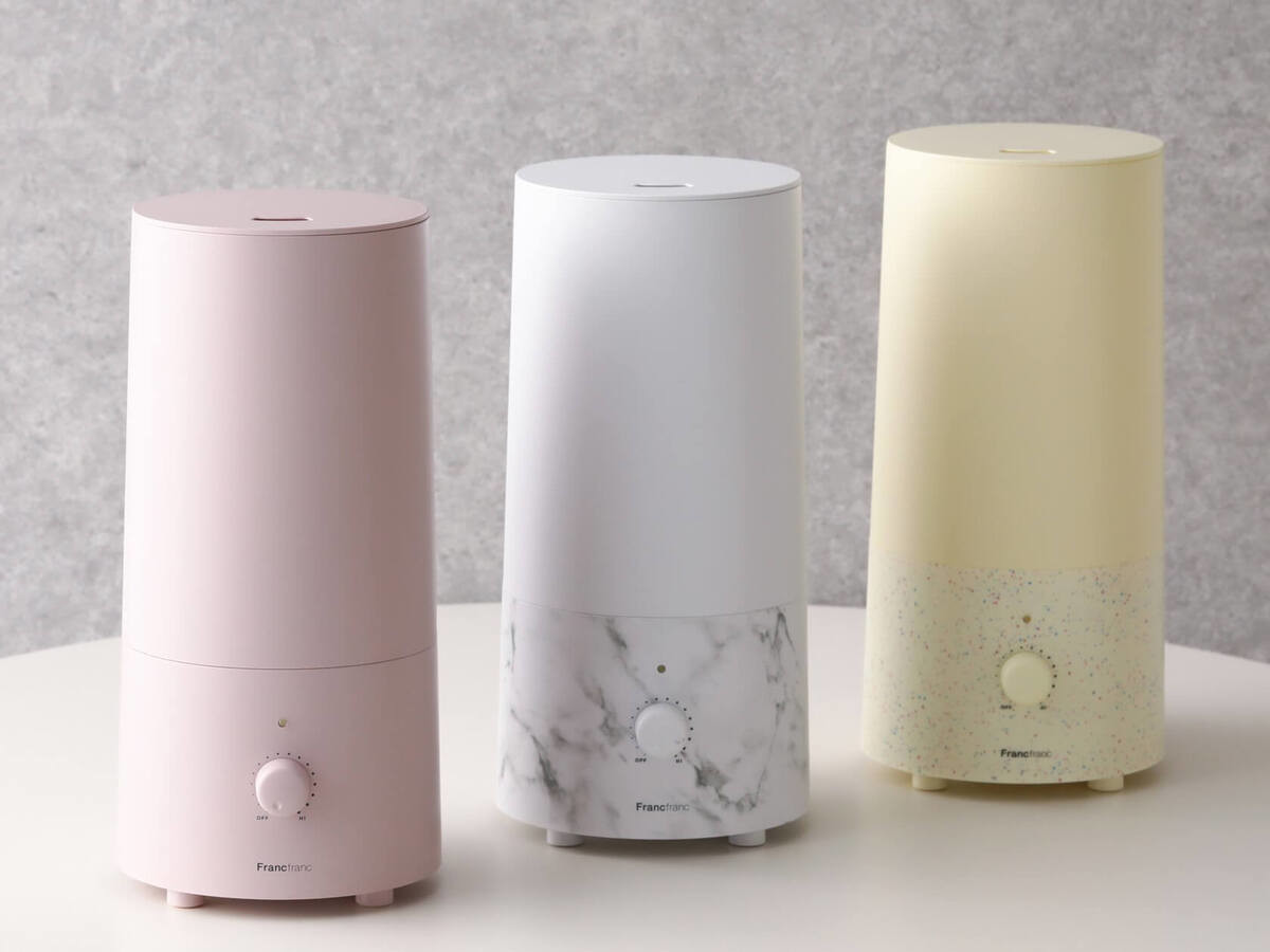 ●miii1128さん 完売SIRENE フランフラン　超音波加湿器 置き型 Francfranc 家電 シレーヌ 上部給水型 超音波式2WAY加湿器