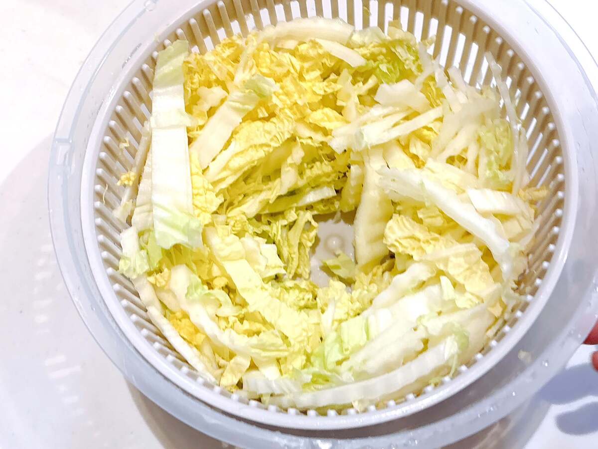 白菜と油揚げの和風サラダ