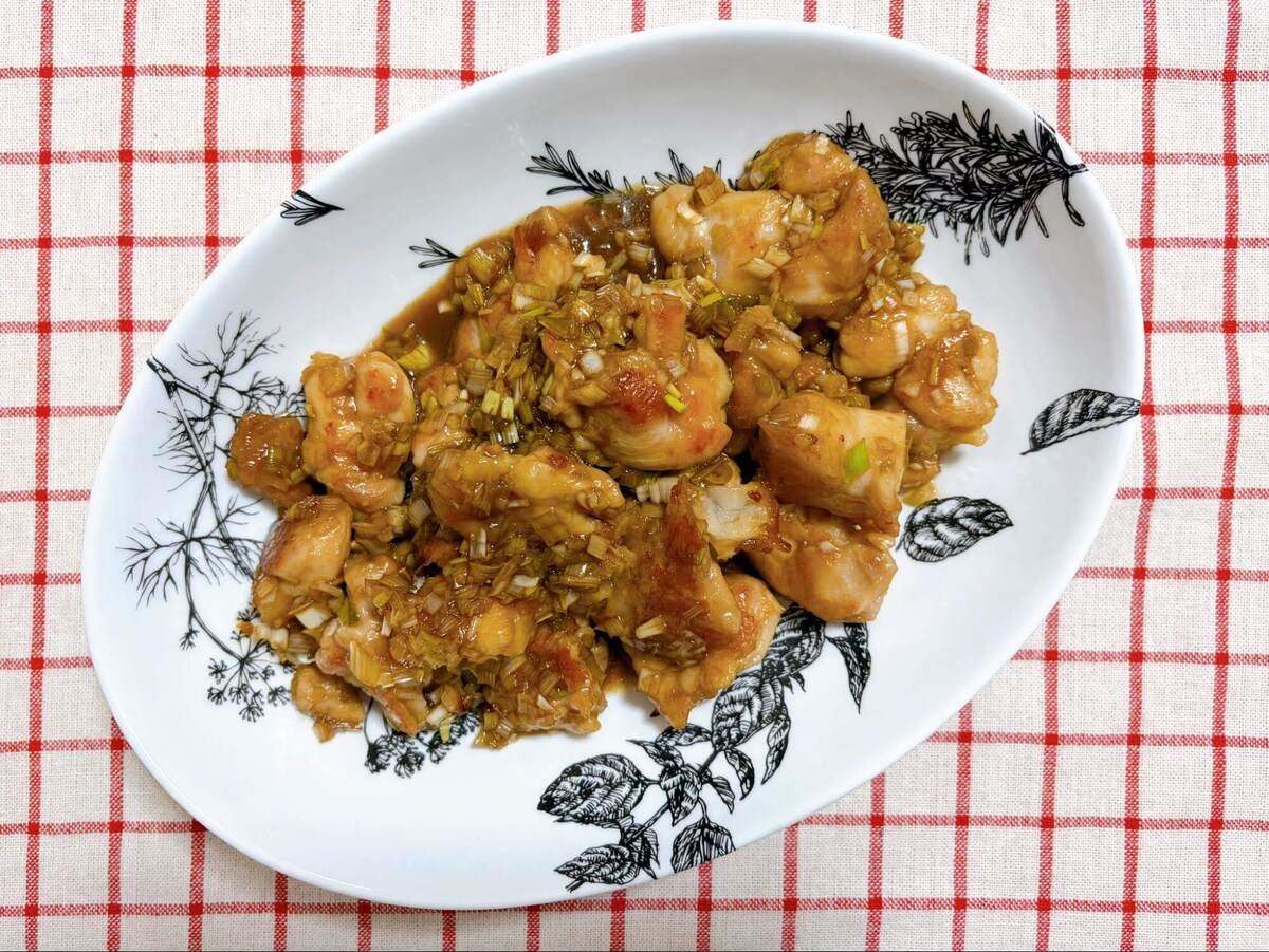 まりこさん「甘酢ねぎチキン」のレシピ