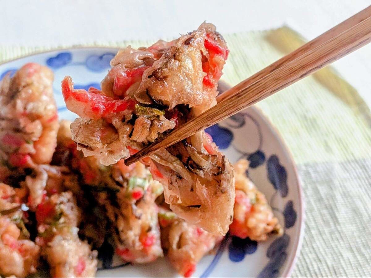 マイタケのたこ焼き風