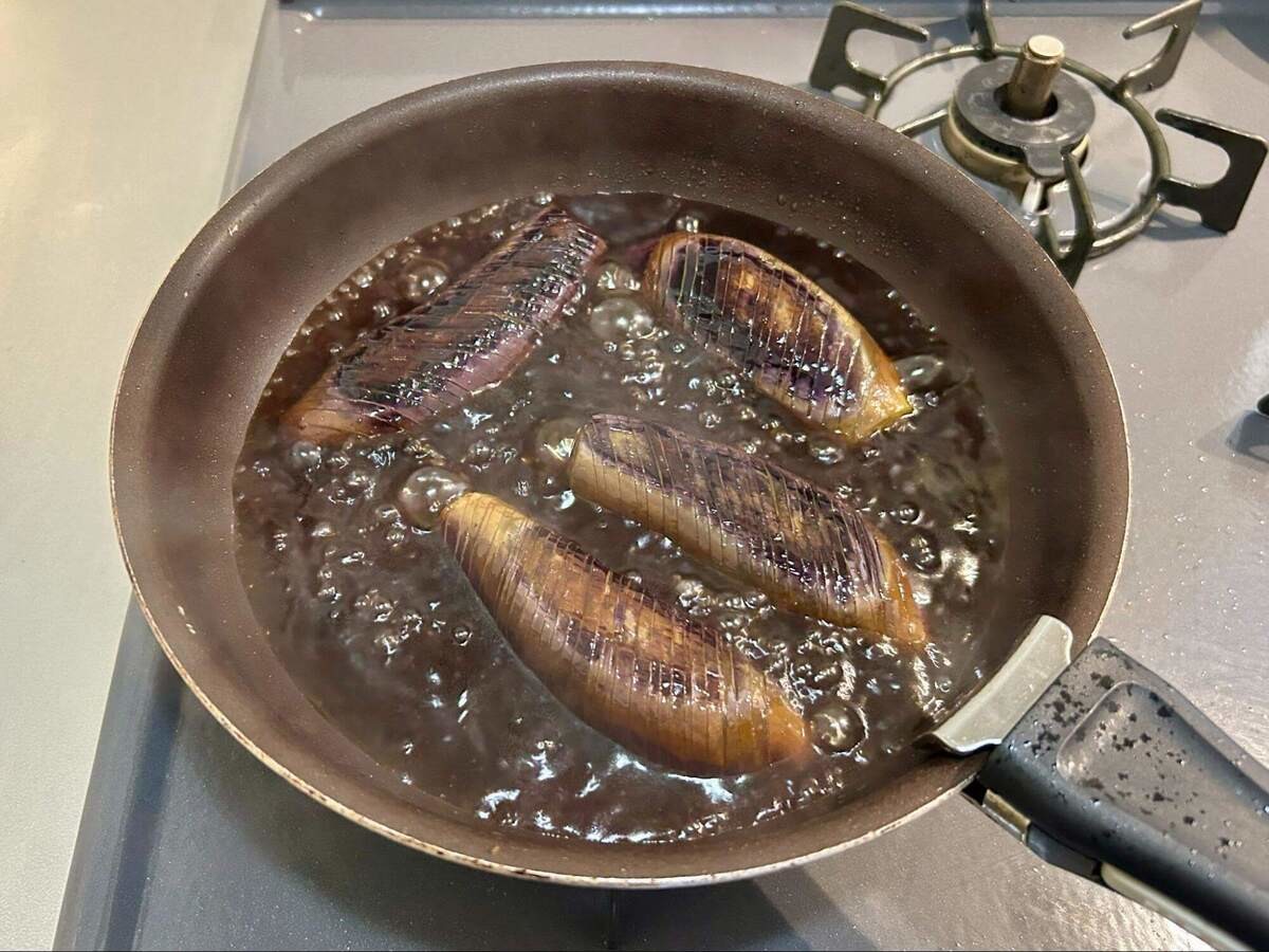 なすのさっぱり焼きびたし